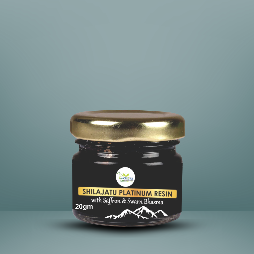Cisure Shilajatu Platinum Resin with Saffron & Swarn Bhasma – 20gm - My Store