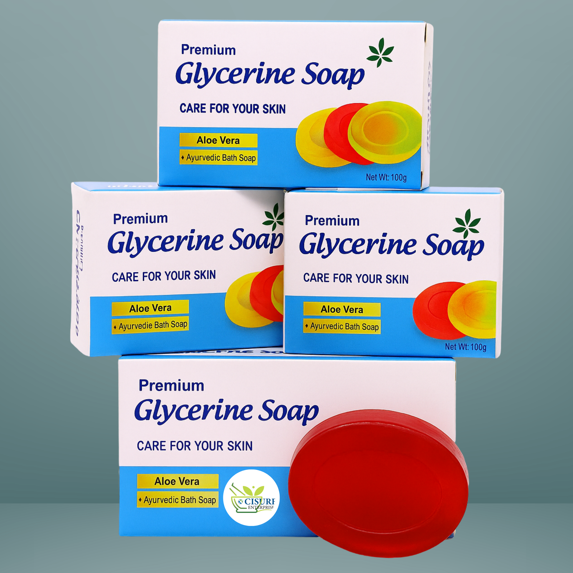 Premium Aloe Vera Glycerine Soap | Ayurvedic Moisturizing Bath Bar Pack Of 6 - My Store