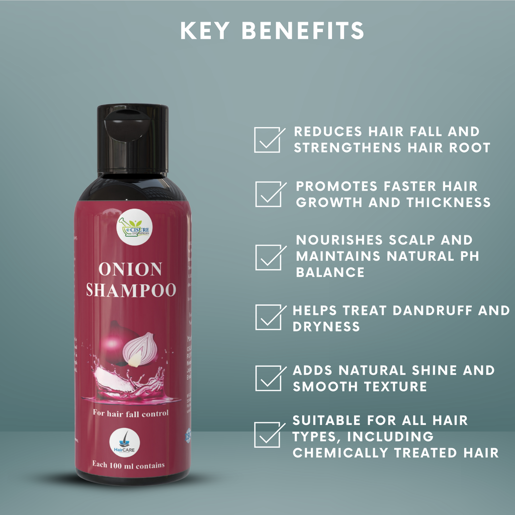 Cisure Onion Shampoo – For Hair Fall Control & Healthy Scalp (100ml) - My Store