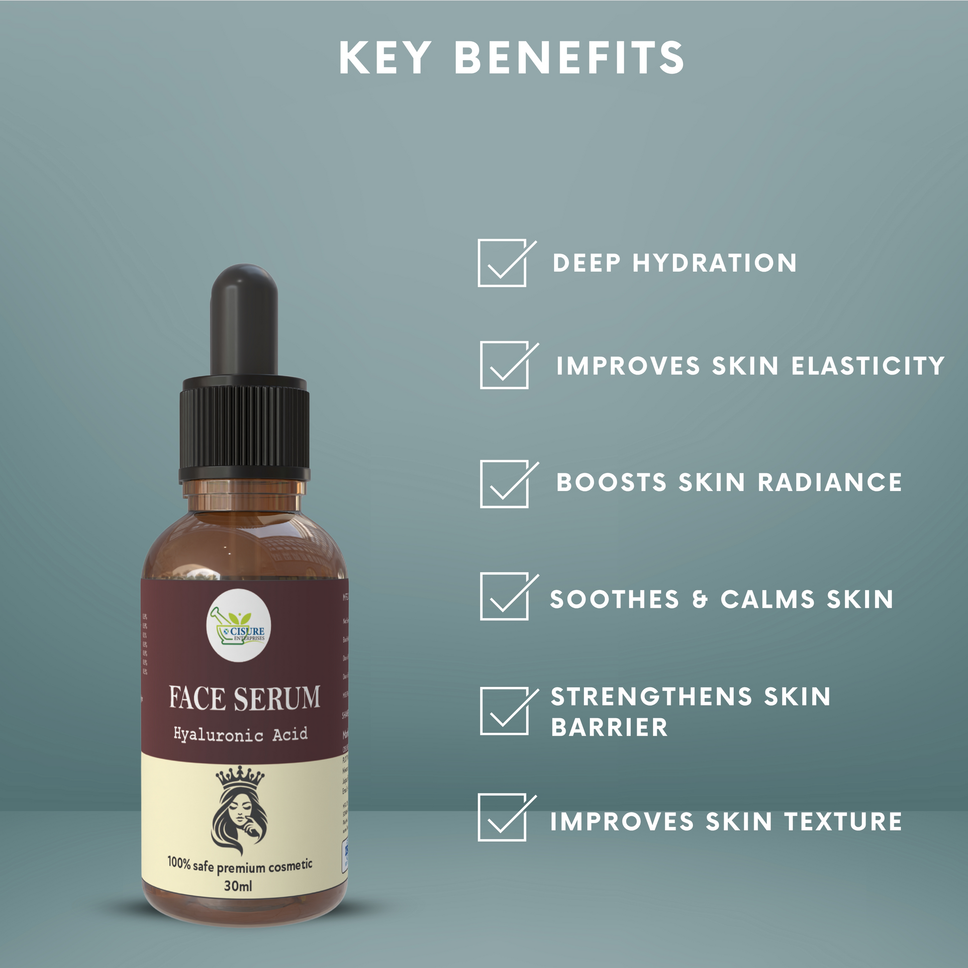 Cisure Face Serum – Hyaluronic Acid (30ml) - My Store