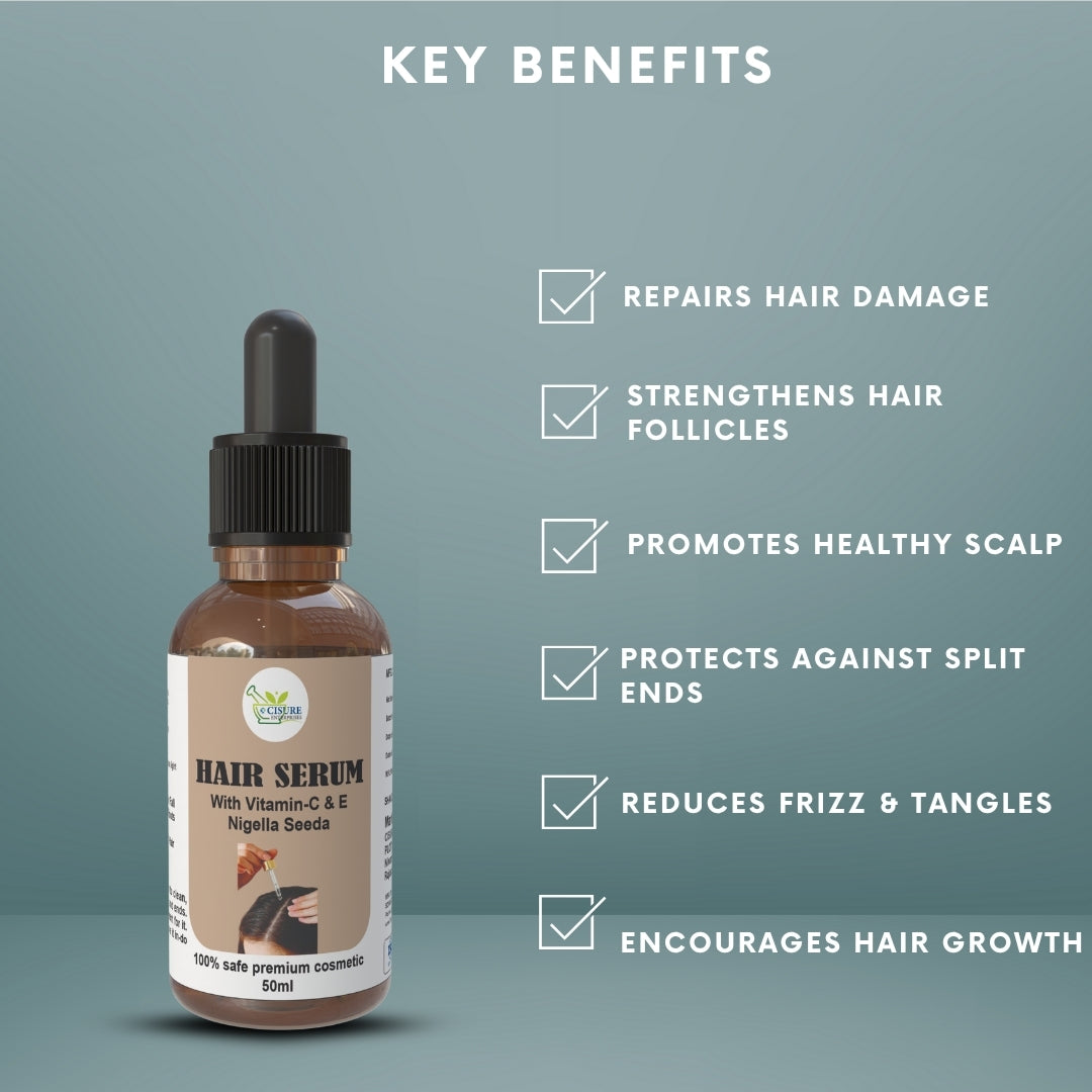 Cisure Hair Serum – With Vitamin C, E & Nigella Seeds (50ml) - My Store