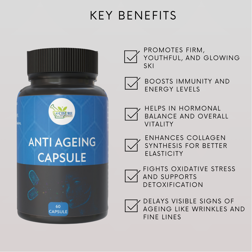 Cisure Anti Ageing Capsule – Herbal Youth Booster (30 Capsules) - My Store