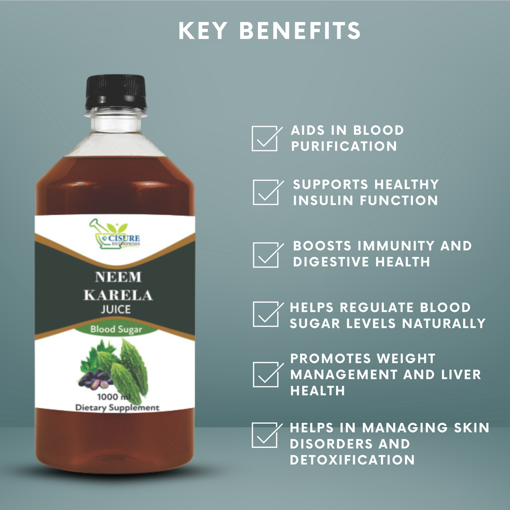Cisure Neem Karela Juice – Natural Blood Sugar Support - My Store