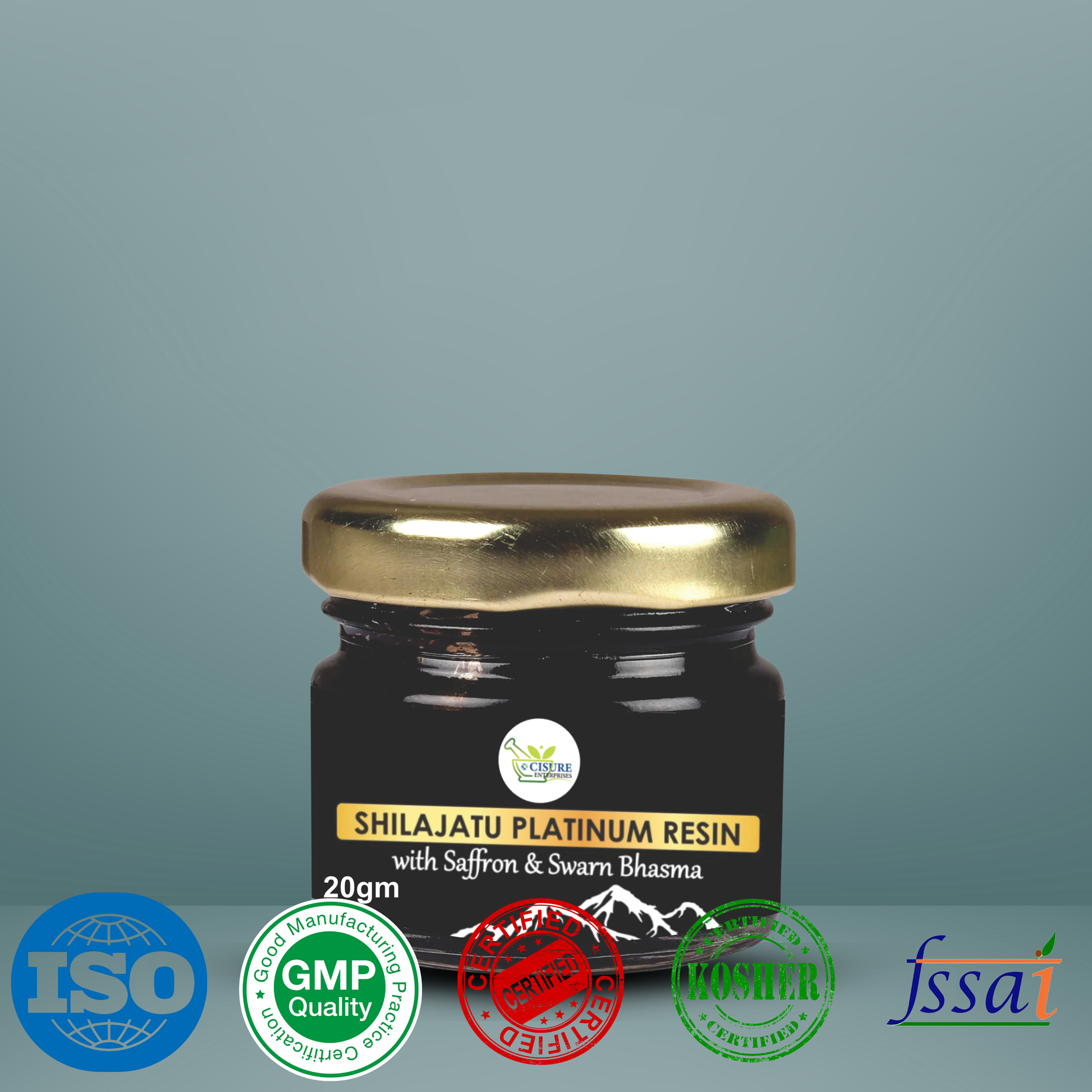 Cisure Shilajatu Platinum Resin with Saffron & Swarn Bhasma – 20gm - My Store